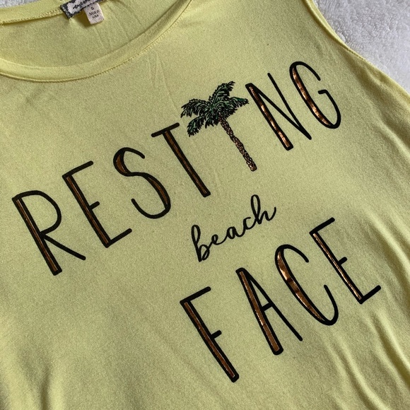 Eyeshadow Resting Beach Face Graphic Shirt - Picture 5 of 6